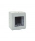 Kasten Stehend, mit klappe, Ave System 44 schutzart IP55 für 2 Module 44ST02