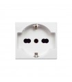 Schuko-steckdose unel bypass universal 10/16A für die serie Ave Banquise-System 45 45B90/15TS