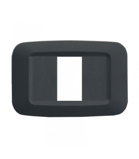 Abdeckrahmen Ave in technopolymer Yes 45 1 Module grau noir 45PY01GN
