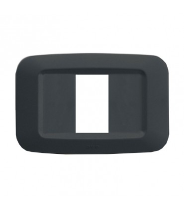 Abdeckrahmen Ave in technopolymer Yes 45 1 Module grau noir 45PY01GN