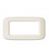 Abdeckrahmen Ave in technopolymer Yes 45 4 Module, weiß glänzend Blanc 45PY04BP