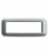 Abdeckrahmen aus kunststoff Ave Banquise-System 45 6 Module Silber matt 45PY06AO