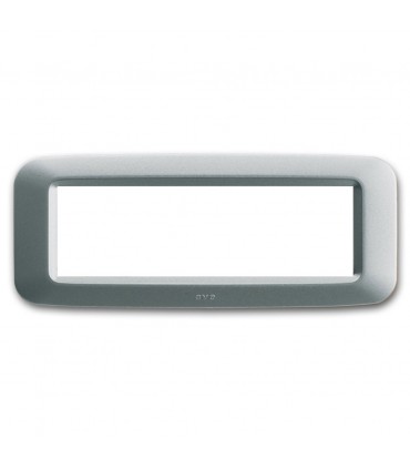 Abdeckrahmen aus kunststoff Ave Banquise-System 45 6 Module Silber matt 45PY06AO