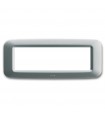 Abdeckrahmen aus kunststoff Ave Banquise-System 45 6 Module Silber matt 45PY06AO