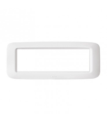 Abdeckrahmen aus kunststoff Ave Banquise-System 45 6 Module, Weiß, glänzend, 45PY06BB