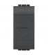 Der weiche Verbunden Bticino Living Light farbe Anthrazit L4003C