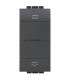 Befehl Rollläden Verbunden Bticino Living Light farbe Anthrazit L4027C