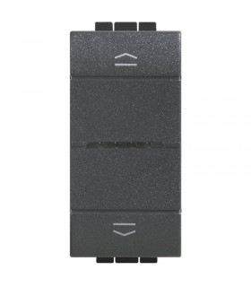 Befehl Rollläden Verbunden Bticino Living Light farbe Anthrazit L4027C