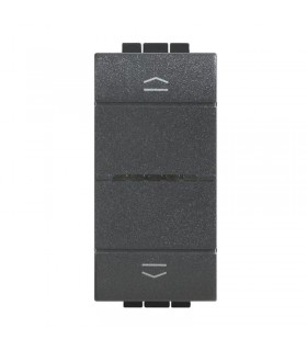 Bticino batteriebetriebene drahtlose Steuerung für Rollläden Living Now anthrazit LN4027CWI