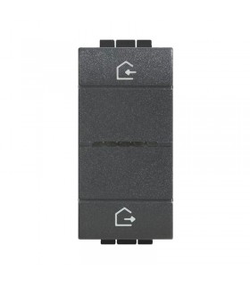 Bticino batteriebetriebene wireless Szenario-Steuerung “Entra&Esci” LivingLight anthrazit LN4570CWI