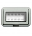Platte Idrobox Bticino IP55 4 Plätze für LivingLight oder Luna grau 24604