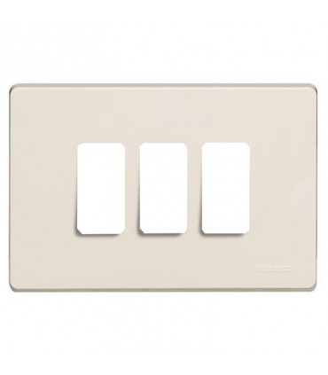 Bticino Magic Abdeckrahmen für Schalter 3 Module Harz TIC503/3/R
