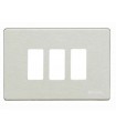 Bticino Magic Abdeckrahmen für Schalter  3 Module oxidal TIC503/3/X