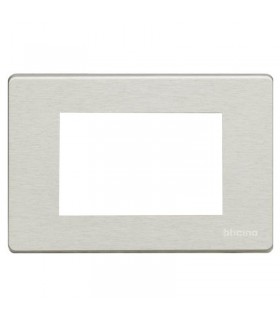Platte OXIDAL Bticino Magic Aluminium 3 Plätze 503/3A/X