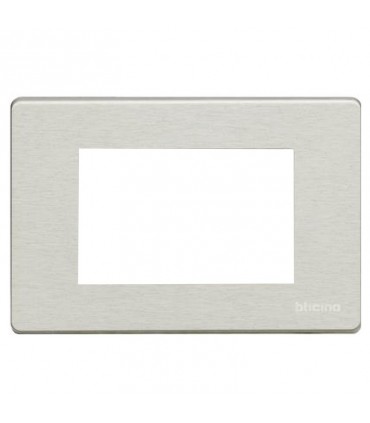 Platte OXIDAL Bticino Magic Aluminium 3 Plätze 503/3A/X