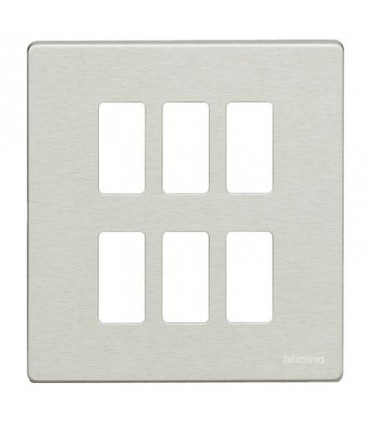 Platte Bticino Magic 3+3 Plätze in Harz 506/6/R