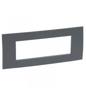 Platte Legrand Serie Vela quadratisch 506 Farbe anthrazit 682646