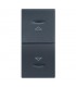 Doppeltaster Legrand Vela anthrazit mit Pfeilen 1 Modul 682745