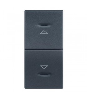 Doppeltaster Legrand Vela anthrazit mit Pfeilen 1 Modul 682745