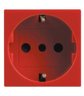 Legrand Vela rot 10/16A Zwei-Wege-Schukodose 2 Module 682875