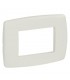 Legrand Vela Platte rund weiß stucco 3 Module 685601