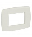 Legrand Vela Platte rund weiß stucco 3 Module 685601