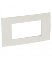 Legrand Platte Vela quadratisch weiß glänzend 4 Module 685642