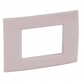 Legrand Platte Vela quadratisch rosa Pfirsich 3 Module 685696