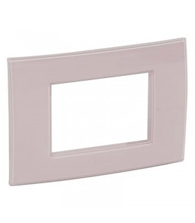 Legrand Platte Vela quadratisch rosa Pfirsich 3 Module 685696