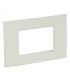 Legrand Platte Vela quadratisch weiß emailliert 3 Module 685716