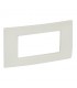 Legrand Platte Vela quadratisch weiß emailliert 4 Module 685717