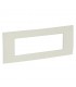 Legrand Platte Vela quadratisch weiß emailliert 6 Module 685718