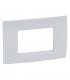 Legrand Platte Vela quadratisch Wasser grau 3 Module 685721
