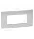 Legrand Platte Vela quadratisch metallisch grau 4 Module 685747