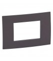 Legrand Platte Vela quadratisch Kakao 3 Module 685805