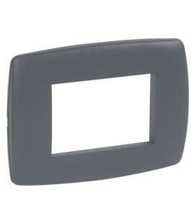 Legrand Vela Platte rund anthrazit 3 Module 685815