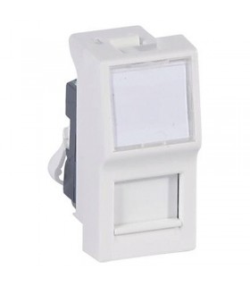 Buchse Legrand Vela weiß RJ45 internet utp cat.6 687085