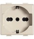 Bticino Matix TT Schuko-Steckdose Elfenbeinfarbe 10/16A A5440/16