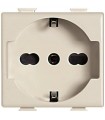 Bticino Matix TT Schuko-Steckdose Elfenbeinfarbe 10/16A A5440/16