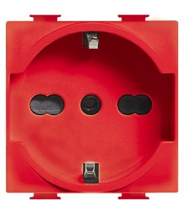 Bticino Matix TT Schuko-Steckdose Farbe rot A5440/16R