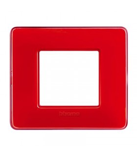 Bticino Matix Abdeckrahmen 2 Module Farbe Korallenrot AM4802CRD