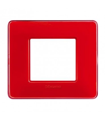 Bticino Matix Abdeckrahmen 2 Module Farbe Korallenrot AM4802CRD