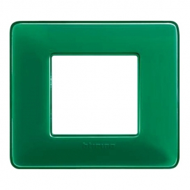 Bticino Matix Abdeckrahmen 2 Module Farbe Smaragd AM4802CVS