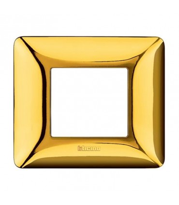 Bticino Matix Abdeckrahmen 2 Module Farbe Gold Glänzend AM4802GOR