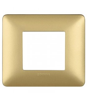 Bticino Matix Abdeckrahmen 2 Module Farbe Gold AM4802MGL