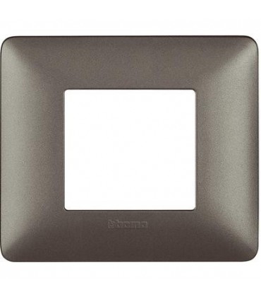 Bticino Matix Abdeckrahmen 2 Module Farbe Iron AM4802MIR
