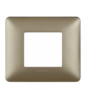 Bticino Matix Abdeckrahmen 2 Module Farbe Titanium AM4802MTA