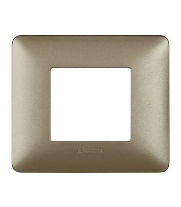 Bticino Matix Abdeckrahmen 2 Module Farbe Titanium AM4802MTA