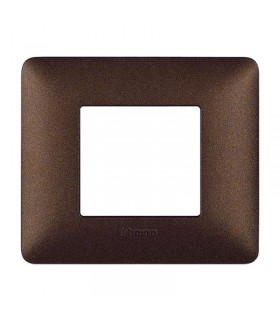 Bticino Matix Abdeckrahmen 2 Module Farbe Kaffeebraun AM4802TGG
