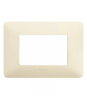 Bticino Matix Abdeckrahmen 3 Module Farbe Elfenbein AM4803BAV